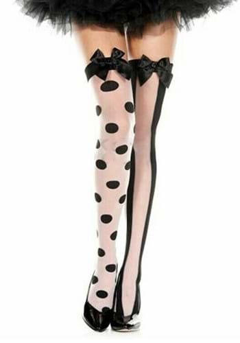 Spotted and Striped Clown Women's Thigh Highs