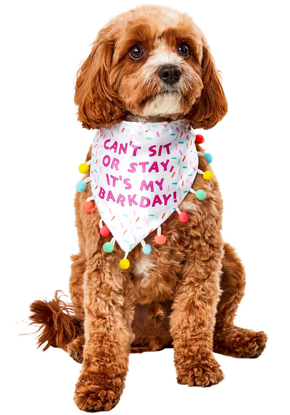 Sprinkle Birthday Bandana Pet Costume Accessory