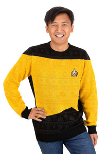 Star Trek Yellow Christmas Sweater