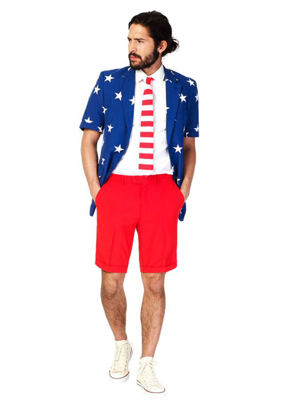 OppoSuits Stars & Stripes Summer Suit Men's Costume