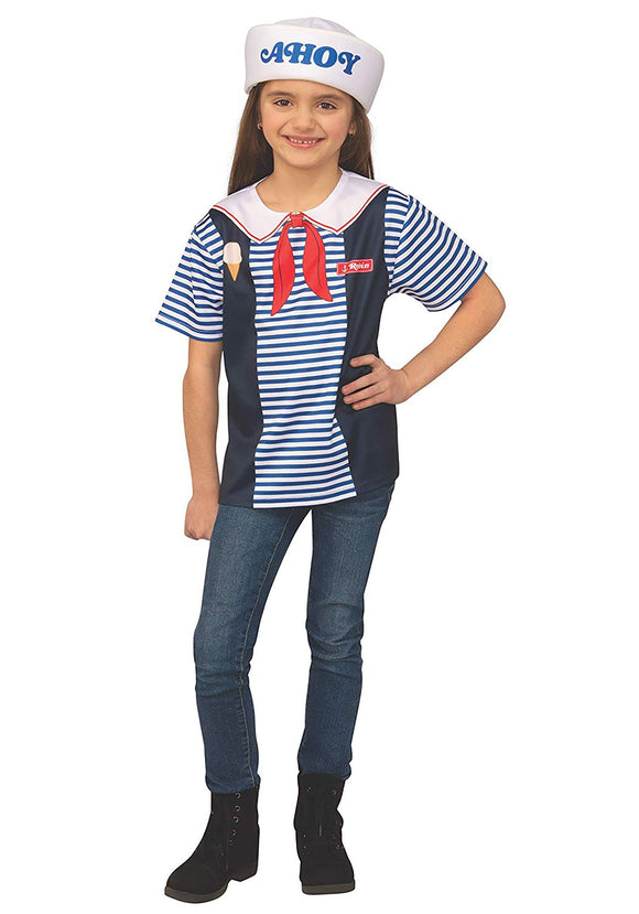 Robin's Scoops Ahoy Uniform Kids Costume Stranger Things