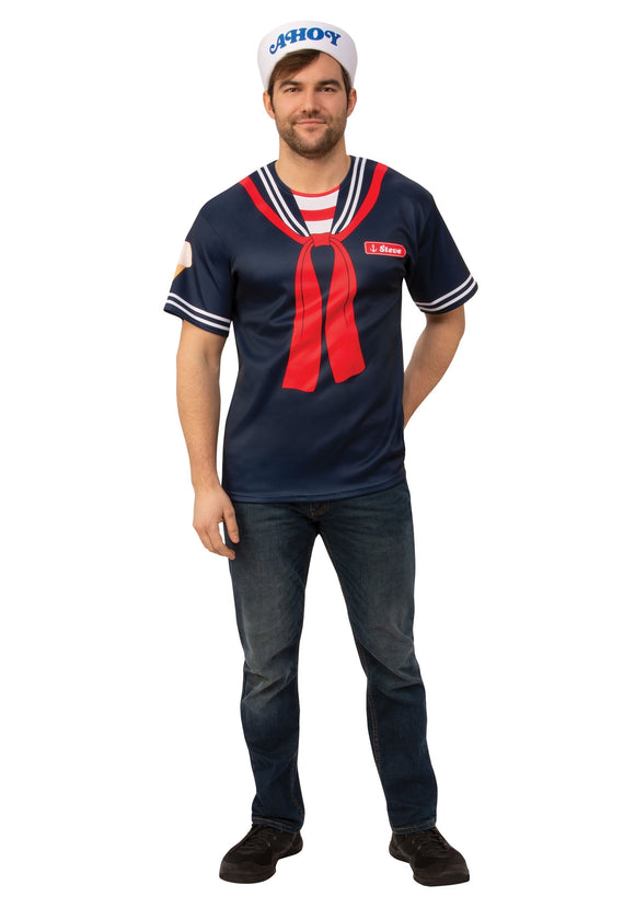 Stranger Things Steve Scoops Ahoy Costume for Men