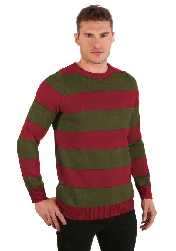 Adult Striped Nightmare on Elm Street Freddy Sweater