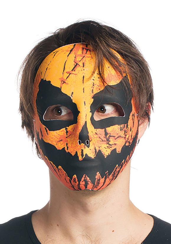Sublimated Pumpkin Mask Accessory