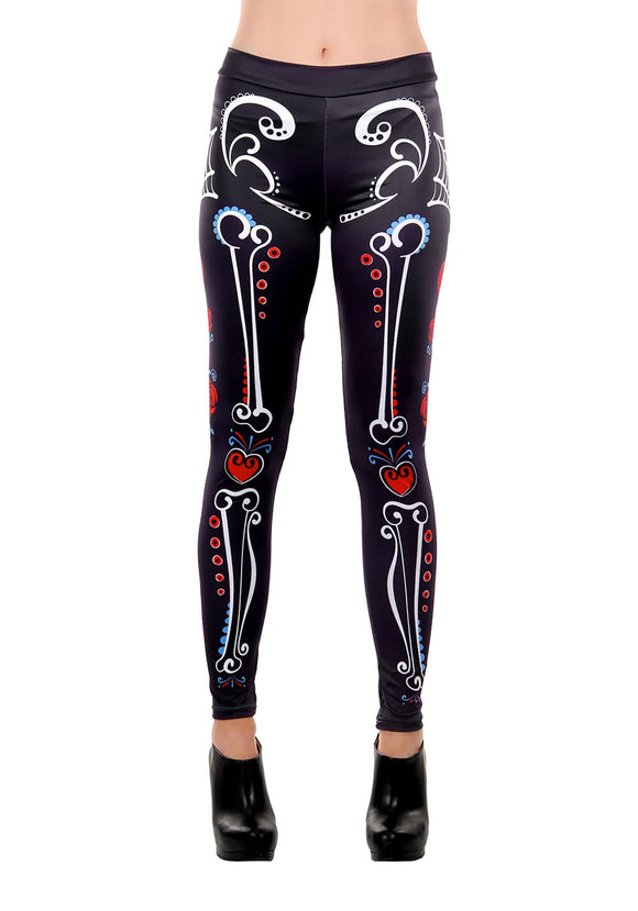 Sugar Skull Leggings for Women