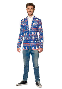 Suitmeister Blue Christmas Nordic Blazer