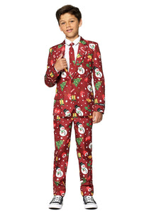 Christmas Red Light Up Boy's Suit Suitmeister