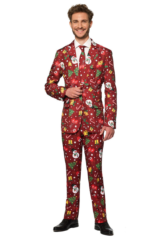 Light Up Red Christmas Suitmeister Men's Suit