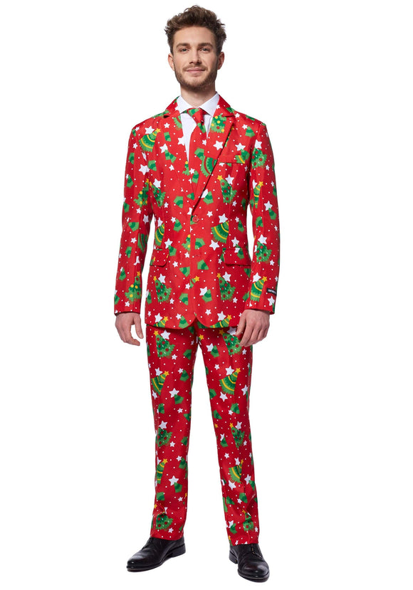 Suitmeister Red Christmas Tree Stars Suit
