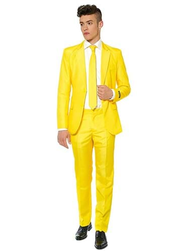 Suitmeister Solid Yellow Mens Suit