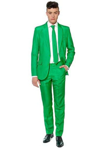 Suitmeister Mens Solid Green Suit