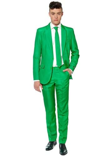 Suitmeister Mens Solid Green Suit