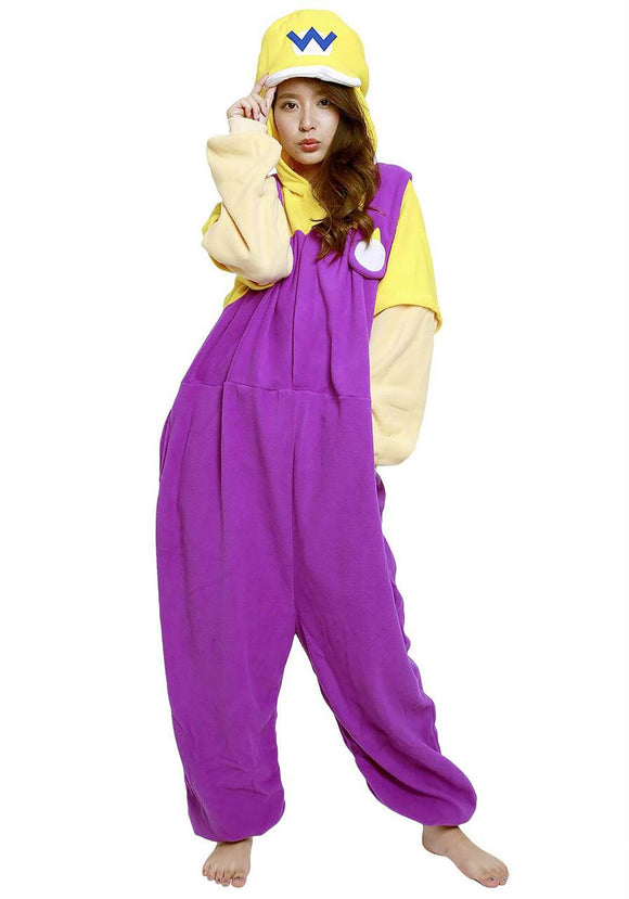 Adult Wario Super Mario Brothers Kigurumi Costume