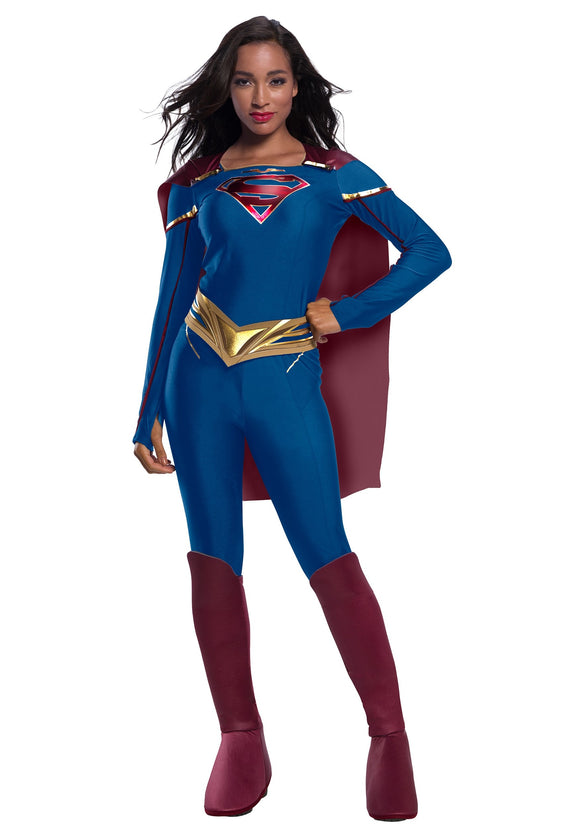 Adult Supergirl Jumpsuit Costume