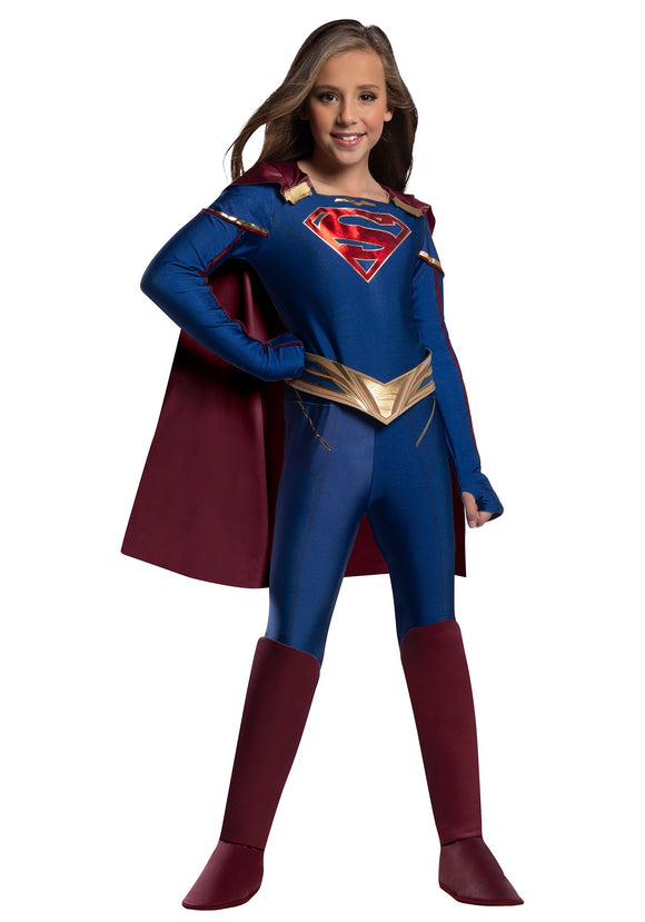 Kid's Supergirl Jumpsuit Costume