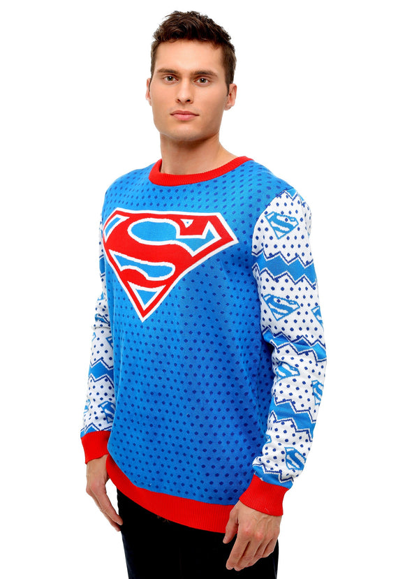 Superman Classic Ugly Christmas Sweater for Men