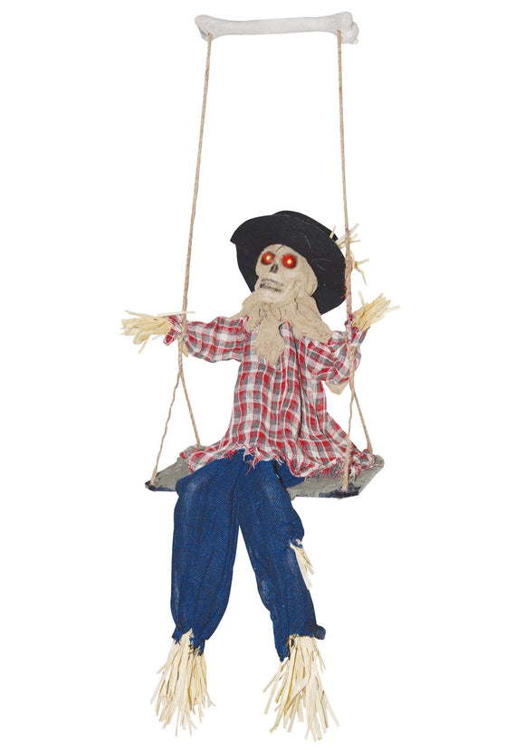 Swinging Evil Scarecrow Halloween Decoration