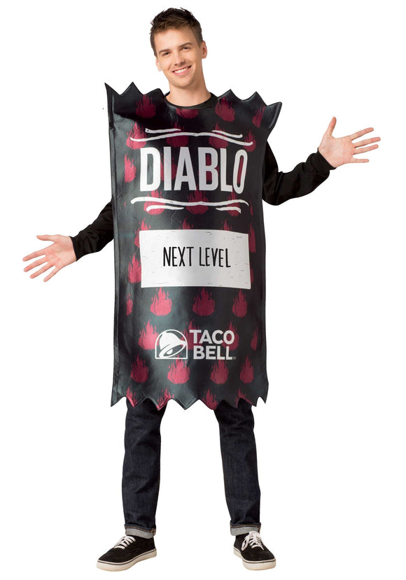 Adult Diablo Taco Bell Sauce Packet Taco Bell Costume