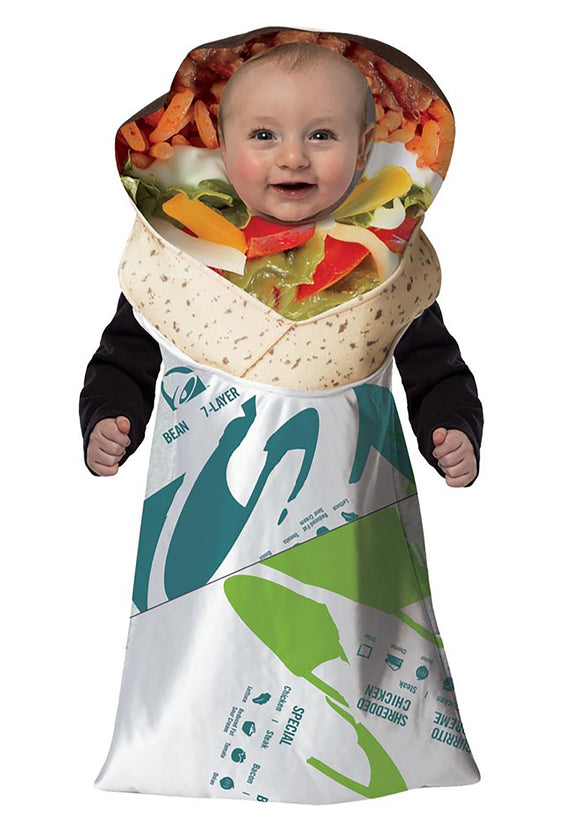Infant Taco Bell 7 Layer Burrito Bunting Costume