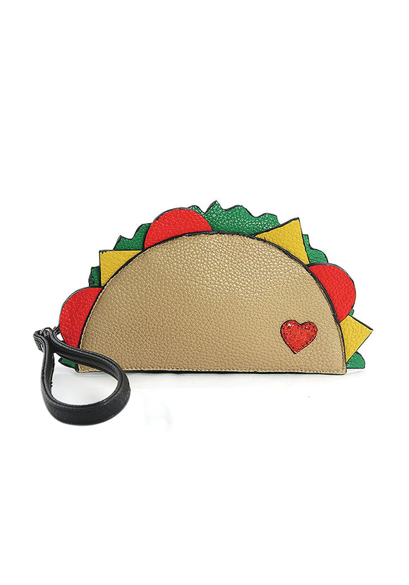 Taco Wristlet Purse