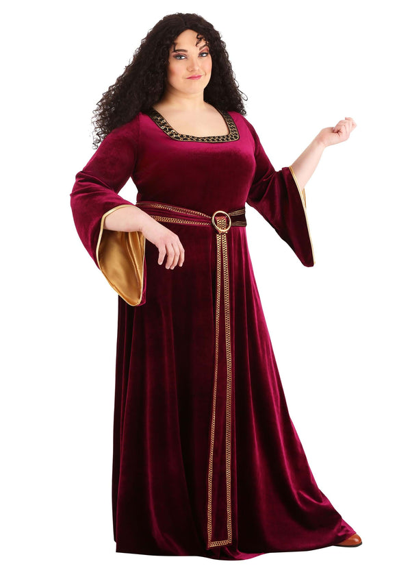 Plus Size Tangled Mother Gothel Costume