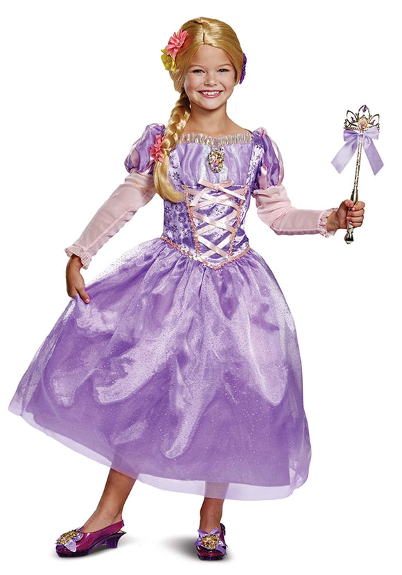 Deluxe Tangled Rapunzel Kids Costume