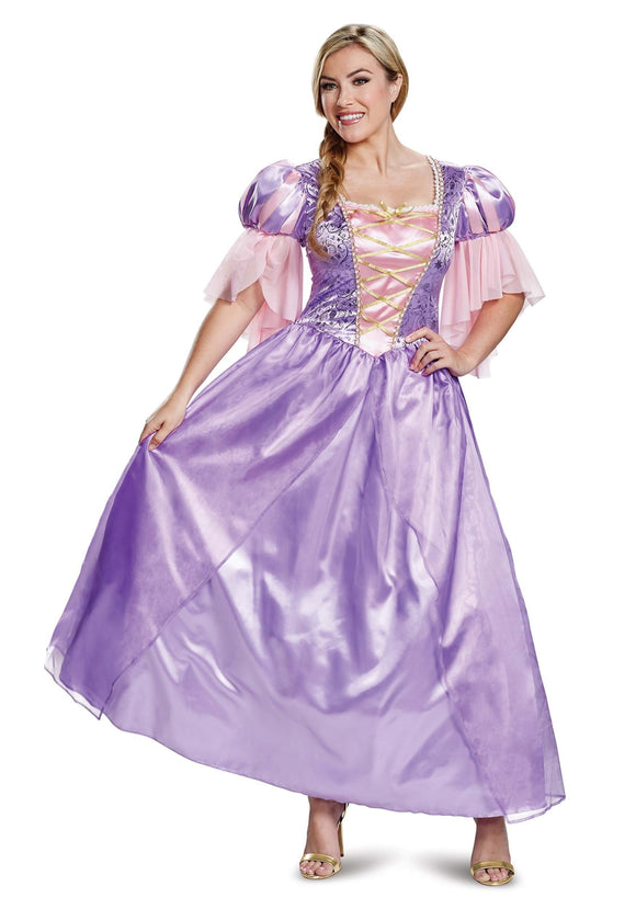 Women's Plus Size Tangled Deluxe Rapunzel Costume