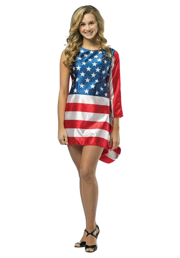 Flag Dress Costume for Teens