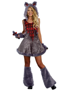 Full Moon Sassy Werewolf Costume for Teens