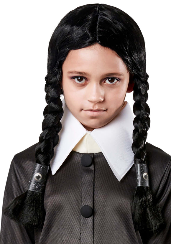 Kid's The Adams Family 2 Wednesday Wig with Braids