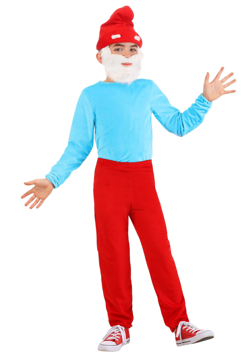 Kid's The Smurfs Papa Smurf Costume – Kids Halloween Costumes