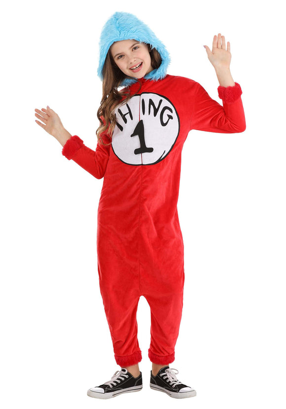 Thing 1 and 2 Jumpsuit Kid's Costume