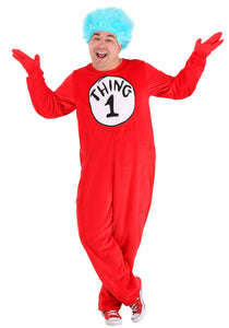 Thing 1&2 Plus Costume for Adults