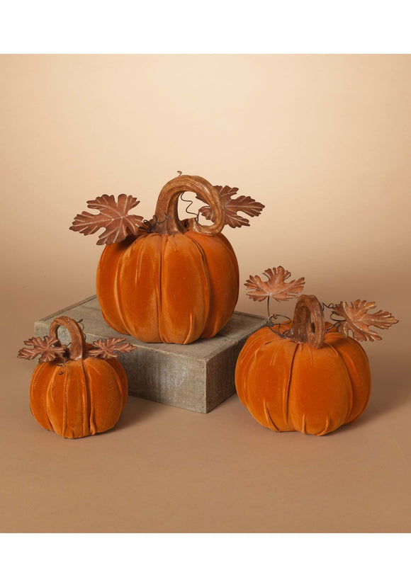 Set of 3 Orange Pumpkins