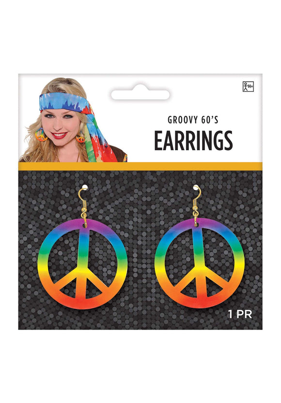 Peace Tie Dye Earrings