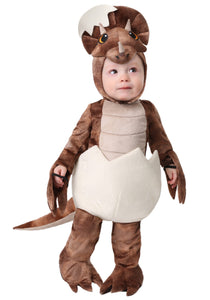 Tiny Triceratops Dinosaur Costume for Toddlers