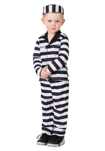 Toddler Deluxe Button Down Jailbird Costume for Boys