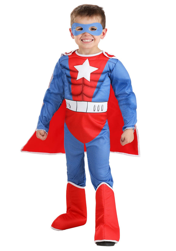 Boy's Muscle Suit Superhero Toddler Costume
