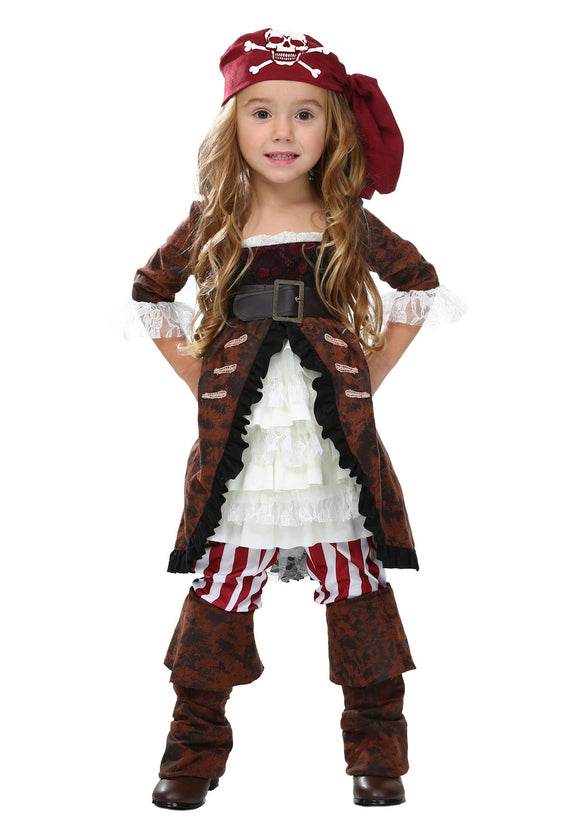 Toddler Brown Coat Pirate Costume | Exclusive | Made By Us