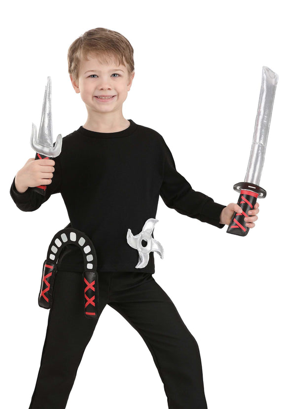 Cloth Toddler Ninja Weapon 4-Piece Set