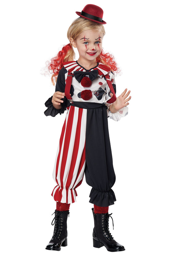 Creepy Clown Kid Costume for Toddlers