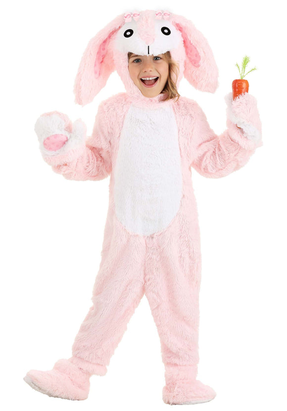 Fluffy Pink Bunny Toddler Costume