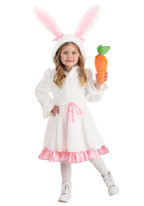 Toddler Fuzzy White Rabbit Girl's Costume