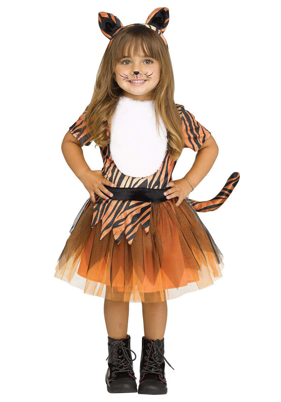 Girls Toddler Tutu Tiger Costume