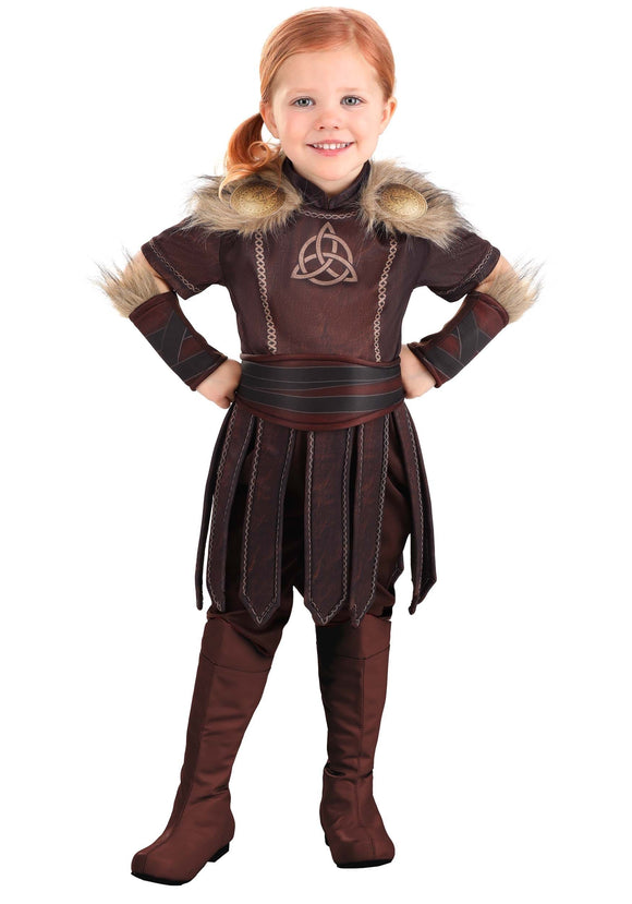Victorious Viking Toddler Girl's Costume