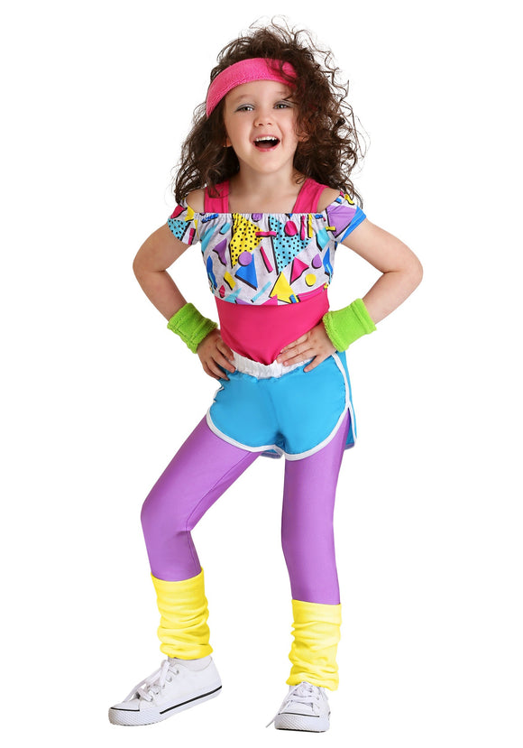 Work It Out 80s Costume for Toddler Girls