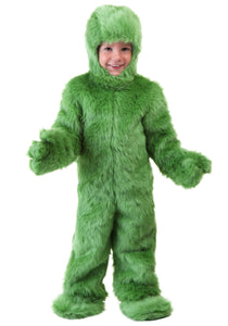 Toddler Green Furry Jumpsuit Costume