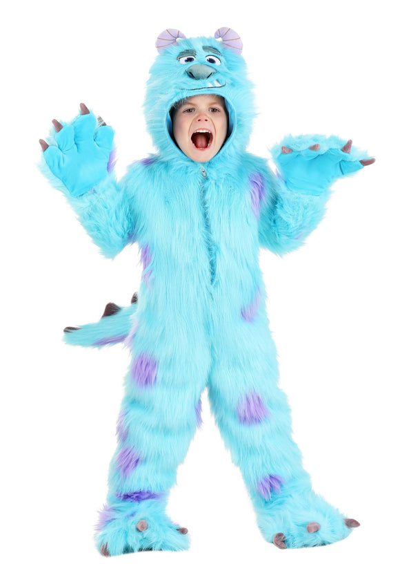Hooded Monsters Inc Sulley Toddler Costume