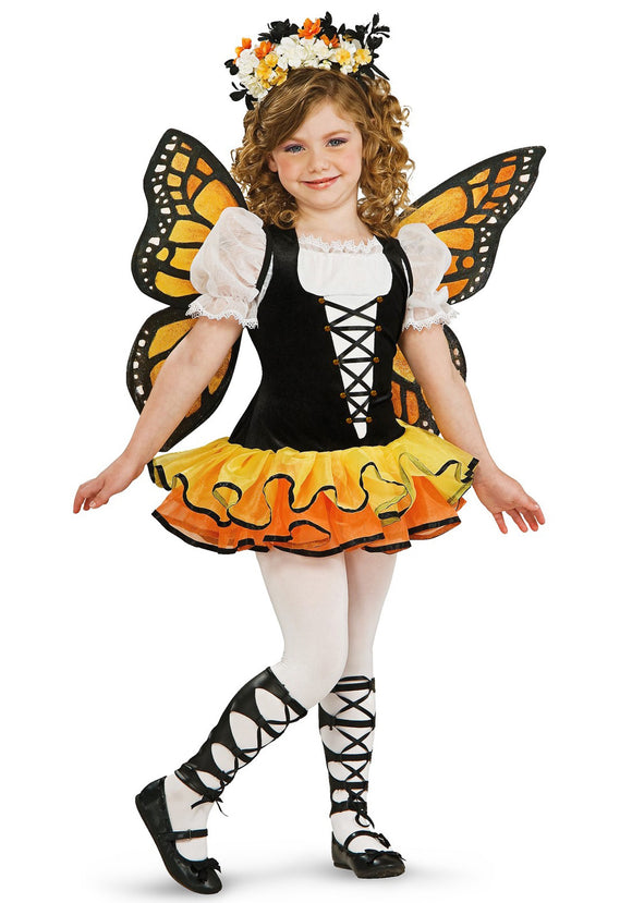 Girl's Toddler Monarch Butterfly Costume Dress