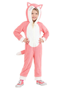 Pink Fox Toddler Onesie Girl's Costume